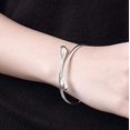 thumbnail image 2 of Silver Plated Bracelet Shining Bangle Bracelets (Silver), 2 of 5