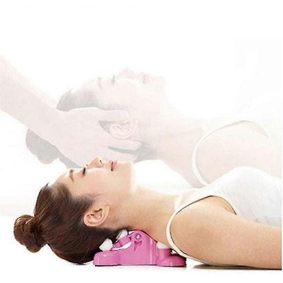 Cervical Massager Cervical Spine Alignment Chiropractic Pillow, Tension Headache Relief