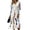 White, variant on Fall Dresses for Women Floral Long Sleeve V Neck Dresses Long Loose Casual Floral Dresses