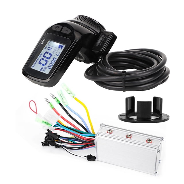 Controlador de Motor sin escobillas de 24V y 350W, pantalla LCD, acelerador de pulgar para bicicleta eléctrica y Scooter