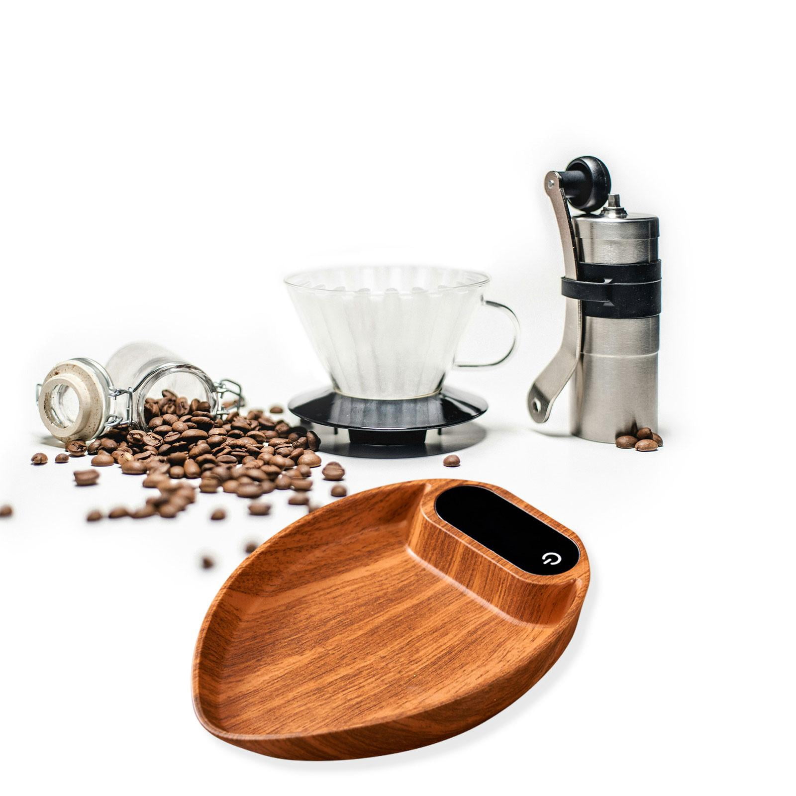 Fiocias Coffee Bean Scale Cafe Shop Versatile Measuring Tool Practical Weighing Tray
