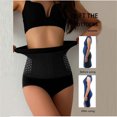 thumbnail image 3 of VISALY Tummy Control Pantie Seamless Underwear Women High Waisted Body Shaper Underwear Waist Underpants Breathable Underwear No Show Panties High Waisted Underwear Black XL, 3 of 6
