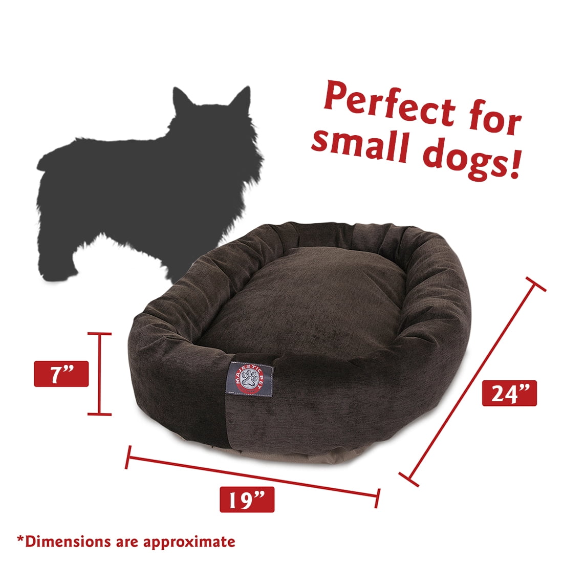 ASYストア52 inch Khaki Dog Pet Majestic By Bed Bagel Products ベッド、マット、カバー
