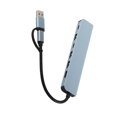 thumbnail image 1 of USB C Docking Station, Type C Hub 7 Ports Aluminium Alloy For PC Phone, 1 of 5