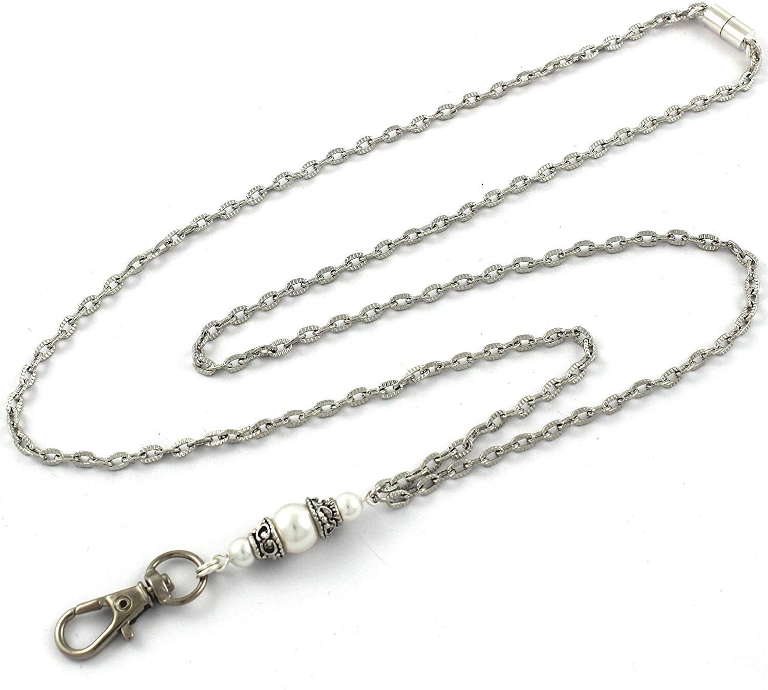 Brenda Elaine Jewelry Silver Plated Women's Fashion Lanyard Necklace ID