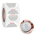 thumbnail image 4 of Abbracc 2X 500Pc Round Candle Warning Stickers Labels Melt for Candle Making, 4 of 9