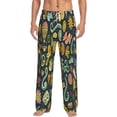 thumbnail image 2 of Goofa Colorful Hippie Printed Soft Pajama Pants for Men, Wide Leg Comfy Casual Lounge Yoga Pants-Large, 2 of 9