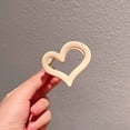 thumbnail image 4 of Matte Acrylic Heart Hair Claw Clip (1PC) - Medium Size Non- Jaw Clip for Women & Girls - Trendy Hair Accessory for Thick, Thin & All Hair Types - Cute Styling Clip for Everyday Use, 4 of 5