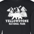 thumbnail image 4 of Inktastic Yellowstone National Park with Bear Mountains and Trees Long Sleeve T-Shirt, 4 of 5