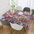 thumbnail image 4 of Coolnut Mexican Tablecloth Mexican Serape Blanket for Mexican Party Wedding Cinco De Mayo Fiesta Decorations Outdoor Picnics Dining Table Cover, Large Square Table Cloth 54x54In, 4 of 7