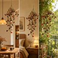 thumbnail image 5 of 2 Pack Artificial Fall Hanging Basket 29.92 Inch Faux Silk Cascading Floral Arrangement for Outdoor Porch Patio Wall Decor and Autumn Home Decoration, 5 of 7
