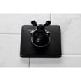 thumbnail image 4 of Kingston Brass KS3040BX  Single-Handle Three-Way Diverter Valve with Square Trim Kit in Matte Black, 4 of 9