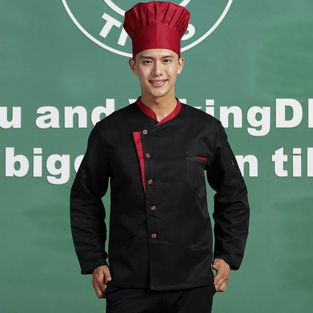thinsony Long Sleeves Chef Jacket Coat Hotel Waiters Kitchen