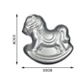 thumbnail image 2 of Molde de aluminio para pasteles, molde para hornear en forma de troyano 3D, molde para pasteles de cumpleaños DIY, suministros de cocina Sincero Hogar, 2 of 3