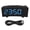 Blue Font, variant on Suodoka Digital Alarm Clock 180° Projection On Ceiling Wall USB Powered Smart Alarm Clock for Bedroom Heavy Sleeper Kid Elderly Blue Font 7.3 Inches Curved Large Screen LED Clock