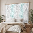 thumbnail image 3 of Teal Grey Branch Tapestry for Bedroom Wall Hanging Tapestry, Spring Summer Pastoral Botanical Ceiling Backdrop Tapestries Poster Blanket Wall Decor for Teens Room Living Room Dorm 59" x 90", 3 of 8