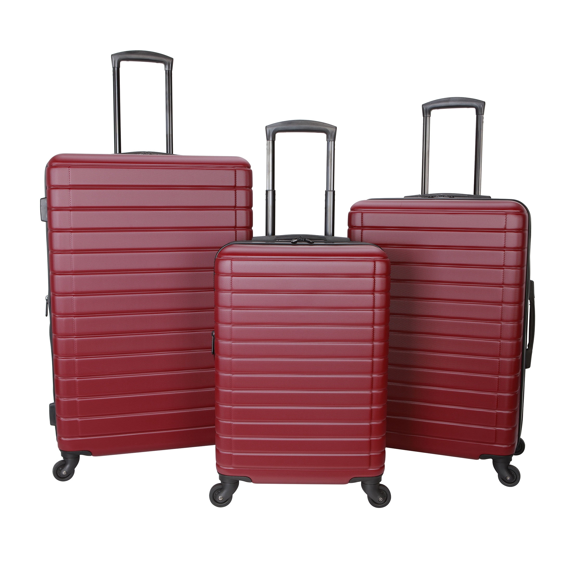 Protégé Vacationer 20-inch Carry-on Expandable Hardside Luggage With 360-Spinner Wheels and Divider Pockets, Deep Red