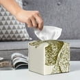 thumbnail image 6 of Rateoe Chickens Pattern Tissue Box Cover, Modern Square Decorative Leather Facial Paper Case Organizer Holder Dispenser 5X5X5'', 6 of 7