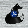 thumbnail image 2 of Fox 12 Inch Vinyl Record Wall Clock - Silent, Creative, and Unique Clock for Living Room, Entryway, or Bedroom Decor - Perfect Gift Idea(12 inchs B without LED), 2 of 7