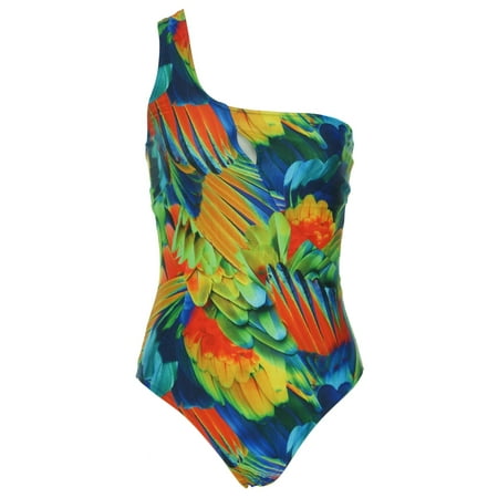 ABS Women's One Piece Multi Color Swim Suit (Best Swimming For Abs)