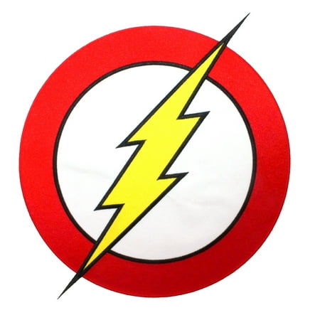 xlg the flash superhero costume logo lightning speed hero iron on