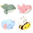 thumbnail image 1 of De Juguetes De Baño Para Niños, Juguetes De Bañera Para Bebés, Animales De Dibujos Animados, Juguetes Flotantes Para Agua En La Piscina4 Unids/Set Guardurnaity FN005803-00, 1 of 6