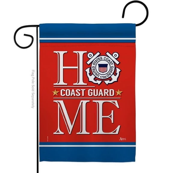 G142629-BO 13 x 18.5 in. Coast Guard Home Garden Flag with Armed Forces Double-Sided Decorative Vertical Flags House Decoration Banner Yard Gift