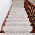 thumbnail image 1 of Paquete de 1 peldaños de escalera rectangulares, alfombrillas antideslizantes, 65 x 24 cm, con borde de 3 cm, polipropileno1, 1 of 4
