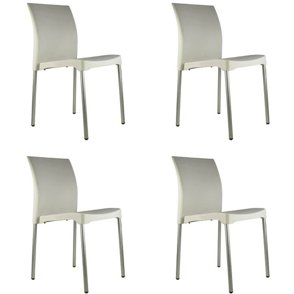Set de 4 Sillas de Comedor Alesia Color blanco Mundo In