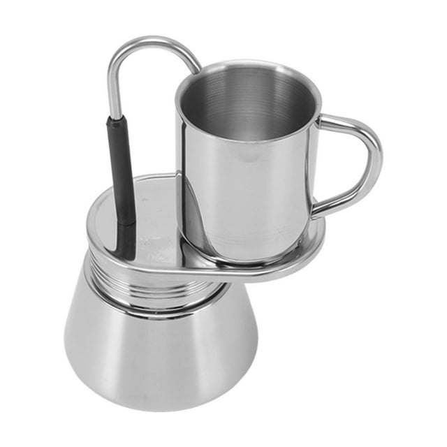 Ensemble de Cafetière Moka, Facile à Utiliser Outil de Fabrication de Café Résistant à la Rouille Simple Pot de Moka Léger pour Café