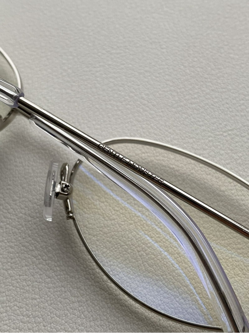 メガネ・老眼鏡 GENTLE MONSTER Carat02 GentleMonster Sunglasses Jewelry - Carat 02 Silver Frame Clear