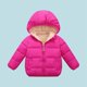 thumbnail image 4 of Chaqueta gruesa de invierno para niños y niñas, cálida, con cremallera, capucha, cortavientos, bonita ropa de abrigo, 2-6T, 4 of 6