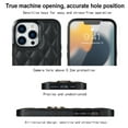 thumbnail image 4 of SaniMore for iPhone 13 Pro Max 6.7" 2021 Case, PU Leather Case with Luxury Fashion 3D Lattice for Girls Women 360° Rotating Metal Ring/Kickstand Shockproof Durable Case For iPhone 13 Pro Max, Black, 4 of 8