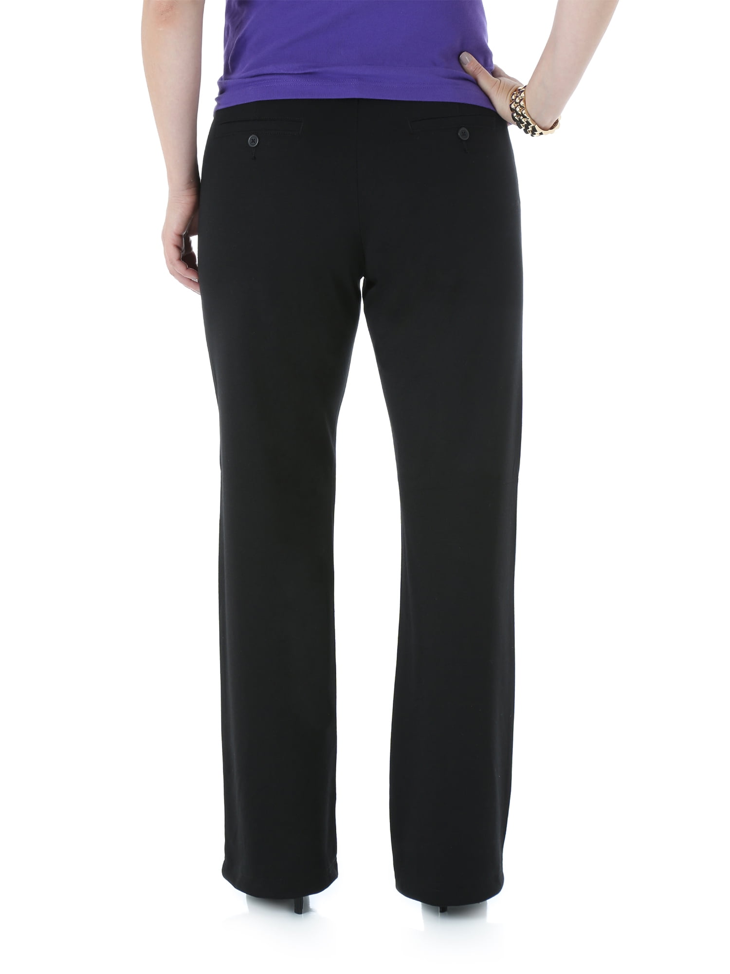 lee riders women's ponte knit straight leg pant