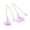 Purple, variant on Ayyufe 1 Pair Elegant Long Tassel Flower Pendant Pearl Dangler Earring for Party