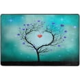 thumbnail image 4 of SKYSONIC Valentine's Day Tree Heart Shape Non-Slip Area Rug, Blue Hearts Unique Floor Carpet Comfort Floor Mats Decor for Indoor Front Porch Living Room Bedroom Kitchen, 36"x24", 4 of 5