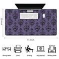 thumbnail image 5 of Long Mouse Pads for Desk,Purple Gothic Bat Pattern Desk Mats on Top Of Desks, Desk Mouse Pad Extra Large with 3mm Non-Slip Base and Stitched Edge for Gaming,Office,Work,Home 47.3"x23.6", 5 of 6