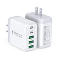 thumbnail image 1 of Cargador de pared USB C CSODINCE 50W 5 puertos PD+QC 3.0 para iPhone, 1 of 8