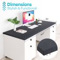 thumbnail image 2 of Kaboon 59.1x20 inch Universal Table Top, 1 inch Thick, Cloud Atlas, 2 of 7