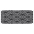thumbnail image 1 of Black and White Kitchen Mat, Abstract Monochrome Composition with Flowers and Foliage Leaves Pattern, Plush Decorative Kitchen Mat with Non Slip Backing, 47" X 19", Black White, by Ambesonne, 1 of 1