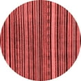 thumbnail image 1 of Ahgly Company Indoor Round Abstract Red Modern Area Rugs, 5' Round, 1 of 4