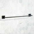 thumbnail image 2 of Signature Hardware 948221-24 Hibiscus 24" Towel Bar - Black, 2 of 4
