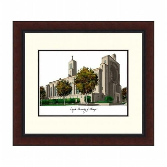 Campusimages IL970LR Loyola University Chicago Legacy Alumnus Framed Lithograph