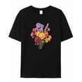 thumbnail image 6 of Men's T-Shirt Colorful Floral Carnation Short Sleeve Casual Tee Classic Crew Neck T-Shirt for Men, M, 6 of 7