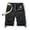 Black, variant on Lilgiuy Men's Cargo Shorts Zipper Button Pockets Cropped Cargo Shorts Clearance Sales 2022 Fall Winter