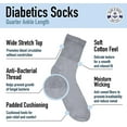 thumbnail image 4 of Yacht & Smith Men's Diabetic Neuropathy Edema Socks, Cotton Crew, Ankle Medical Sock, Size 10-13, 4 of 4
