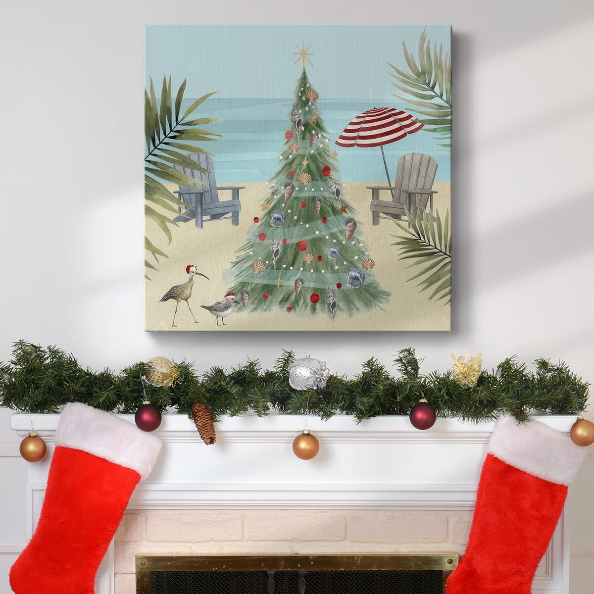 Merry Coastal Christmas II- Gallery Wrapped Canvas