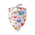 thumbnail image 2 of Valentine's Dog Bandana, Water Scarf Dog, Soft Cotton Adjustable Pet Scarf for Small, Medium, and Large Dogs, Cute and Comfortable Dog Accessory(17.7"*25.6",G), 2 of 3
