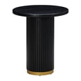 thumbnail image 5 of Chelsea Black Oak Entry Table, 5 of 6