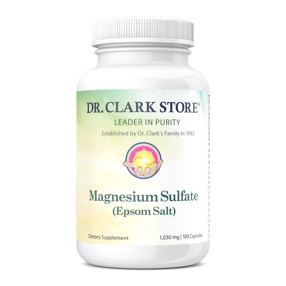 Magnesium Sulfate USP (Epsom Salts), Constipation Relief, 1030mg, 100